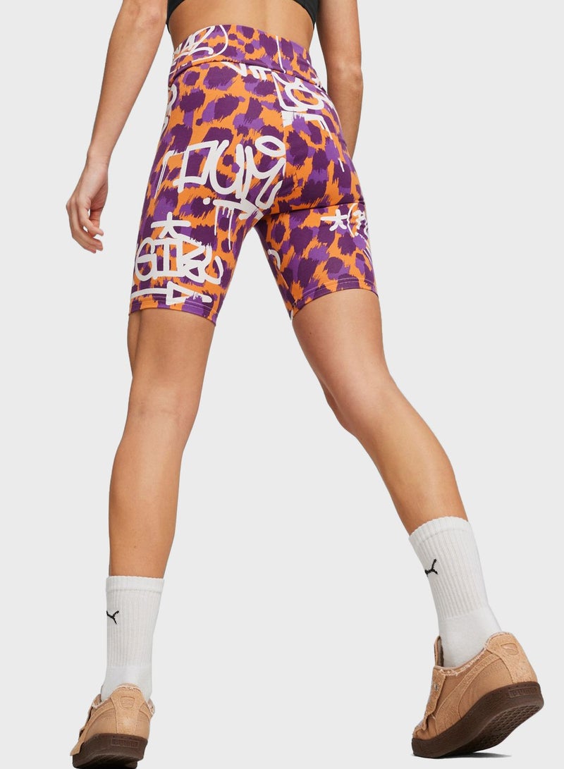 PUMA 7'' X-Girl Aop Short Tights  - Image 3