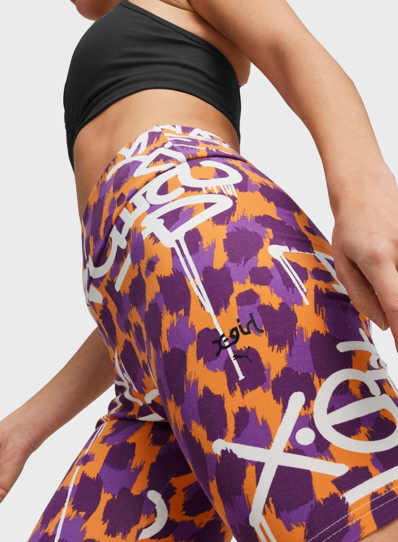 PUMA 7'' X-Girl Aop Short Tights  - Image 4