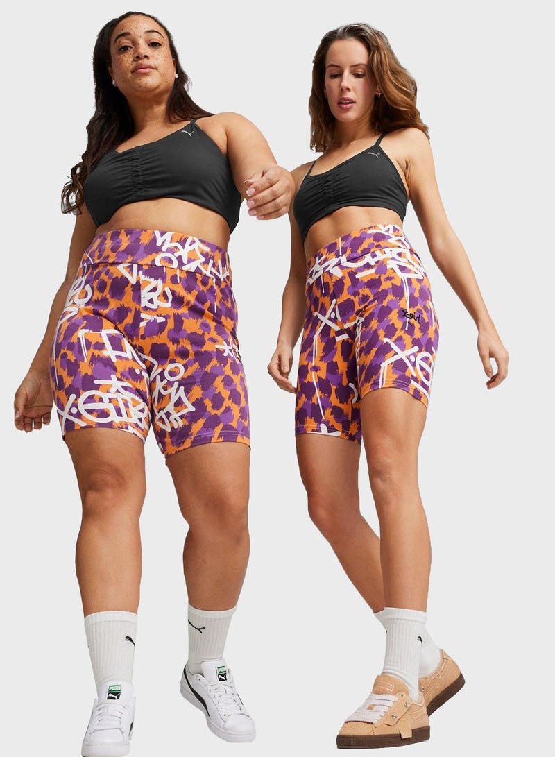 PUMA 7'' X-Girl Aop Short Tights  - Image 1