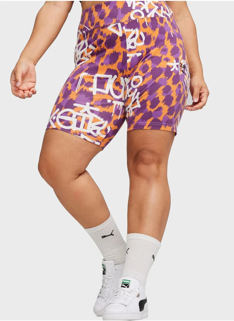 PUMA 7'' X-Girl Aop Short Tights