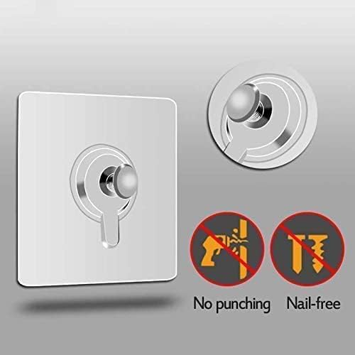 SOJITRA SelfAdhesive Seamless Plastic Waterproof and Rustproof NonDrilling Wall Mounted Nail Hook Ideal for Bathroom Home Kitchen Pack of 10 - Image 4