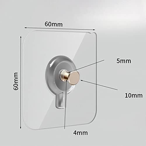 SOJITRA SelfAdhesive Seamless Plastic Waterproof and Rustproof NonDrilling Wall Mounted Nail Hook Ideal for Bathroom Home Kitchen Pack of 10 - Image 3
