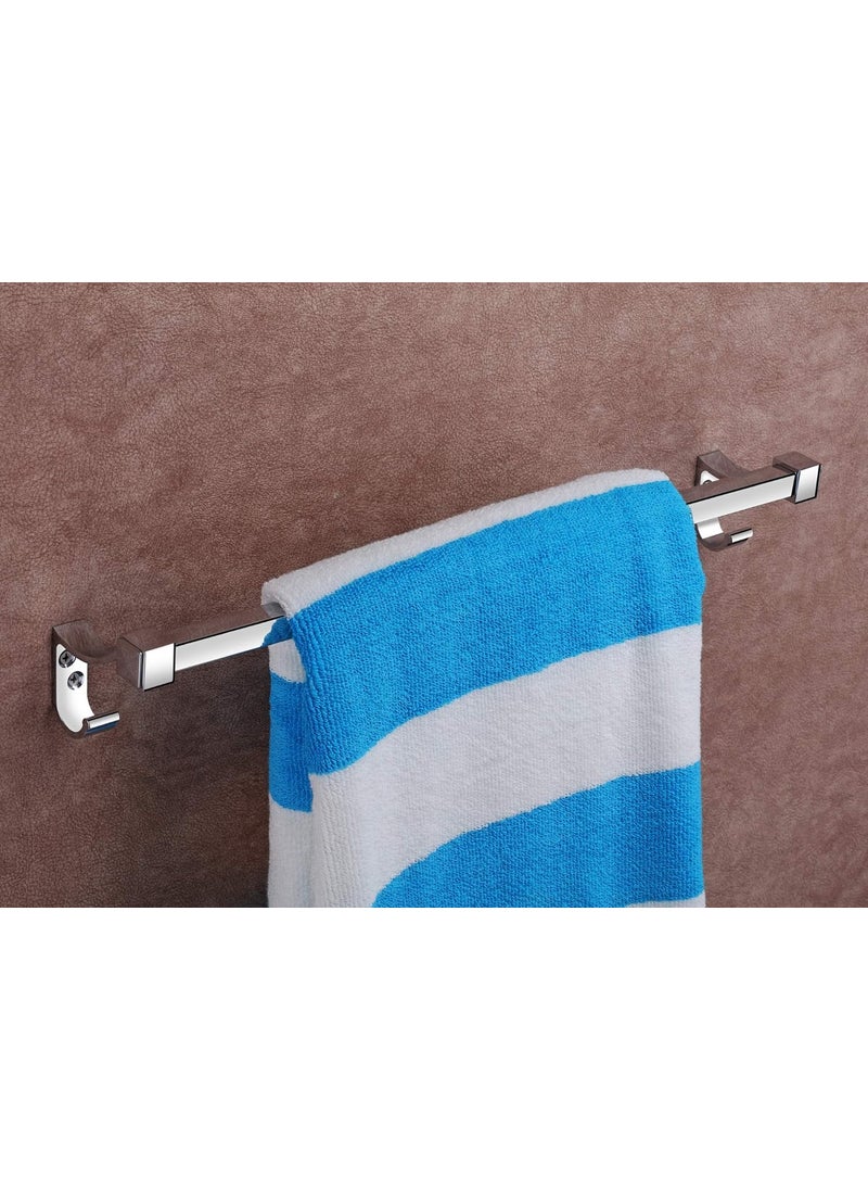 iSTAR iSTAR Stainless Steel Towel Rod/Towel Rack for Bathroom/Towel Bar/Hanger/Stand/Bathroom Accessories (24 Inch - Chrome Finish) - Pack of 1  - Image 2