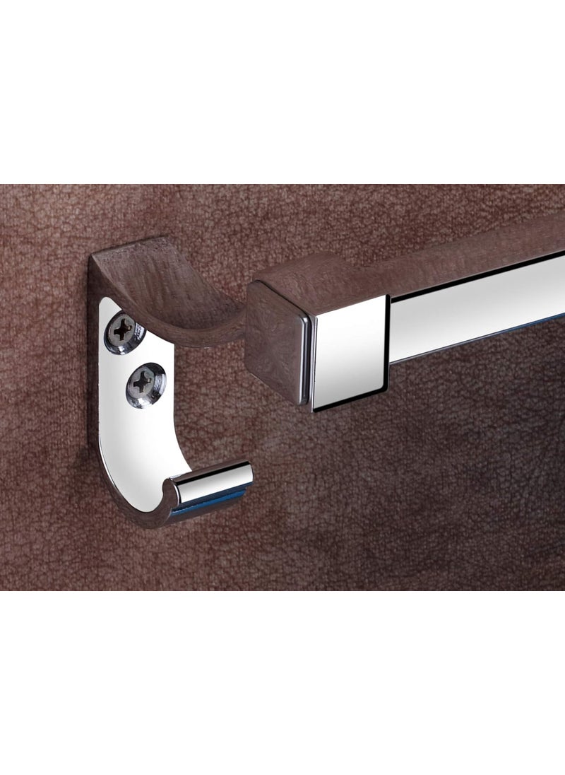 iSTAR iSTAR Stainless Steel Towel Rod/Towel Rack for Bathroom/Towel Bar/Hanger/Stand/Bathroom Accessories (24 Inch - Chrome Finish) - Pack of 1  - Image 3