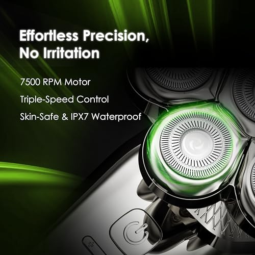 Oraimo Multi 5 In 1 Grooming Kit | Head & Face Shaver | Beard & Nose Trimmer | Wet & Dry Use | Facial Massager and Cleanser | 90 Min Runtime | Built in LED display | IPX7 Waterproof (RS70) - Image 5