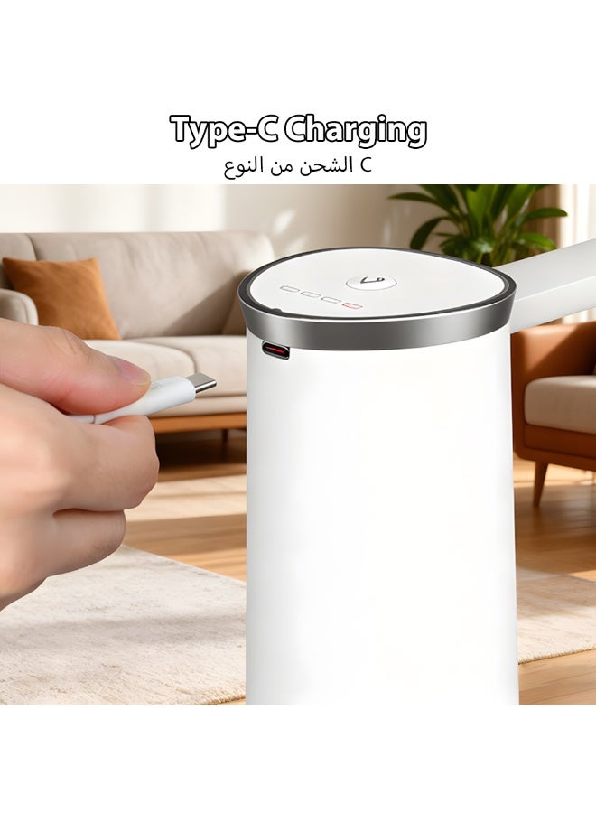 Electric Water Bottle Pump,Long Battery Life,Usb Charging,Automatic Drinking Water Pump Portable Water Dispenser Foldable,Applicable To Home/Office/Outdoor Travel (White) - Image 2