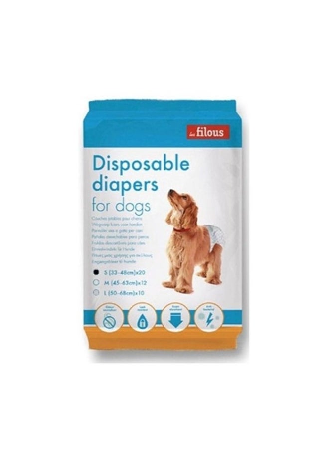 Les Filous Les Filous Pet Diaper Deluxe S Size 20pcs 