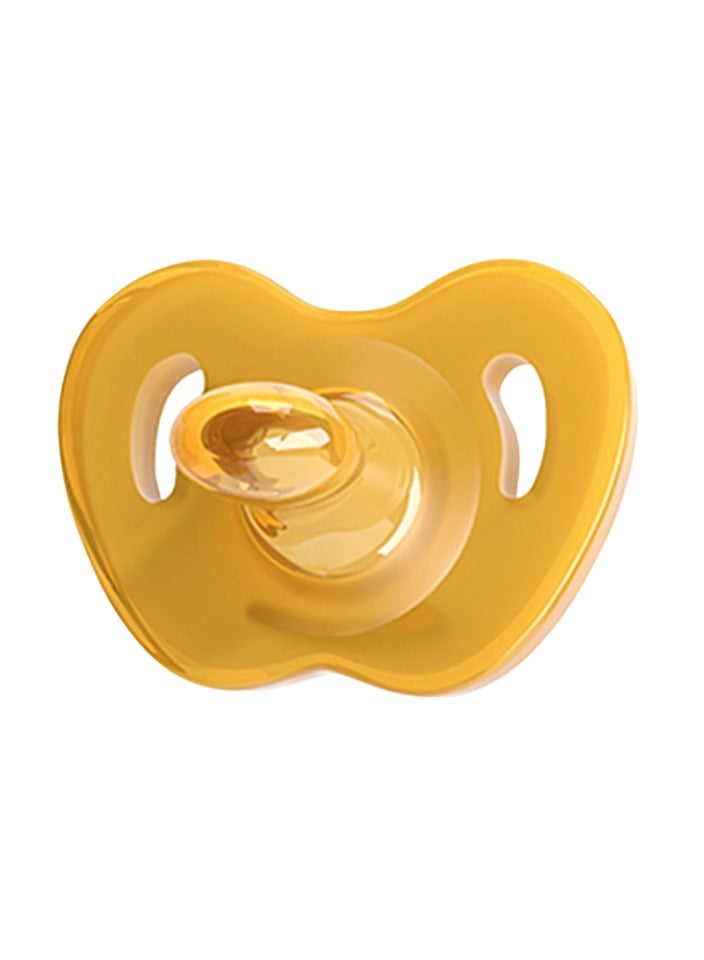 joybuy 2 Pieces Natural Latex Pacifier, Toddler Pacifier, Orthodontic,  Apple-Shape Shield - Natural Latex Pacifier, Anti-flatulence and baby-soothing device, anti-bucktooth newborn pacifier, baby pacifier, BPA Free, Suitable for Baby 0-24 Month - 2-Pack - Image 4