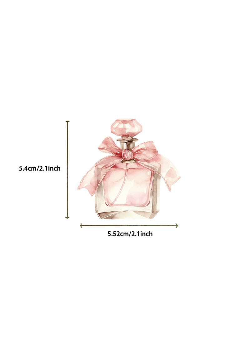 قوس قزح أورينبو 50 قطعة من ملصقات الجمالية الشفافة باللون الوردي، ملصقات كلاسيكية لفتاة تحب الحيوانات الأليفة مقاومة للماء، ملصقات سجل القصاصات، ألبوم الصور، بطاقة الكولاج، ملصقات رومانسية للفتيات والنساء - Image 4