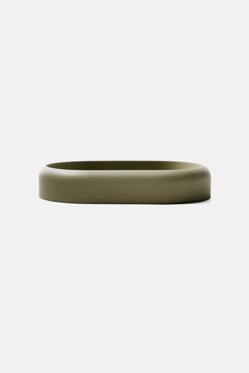 Muy Mucho Solid Soap Holder 10,8 x 8 x 5,2 cm, Olive  - Image 1