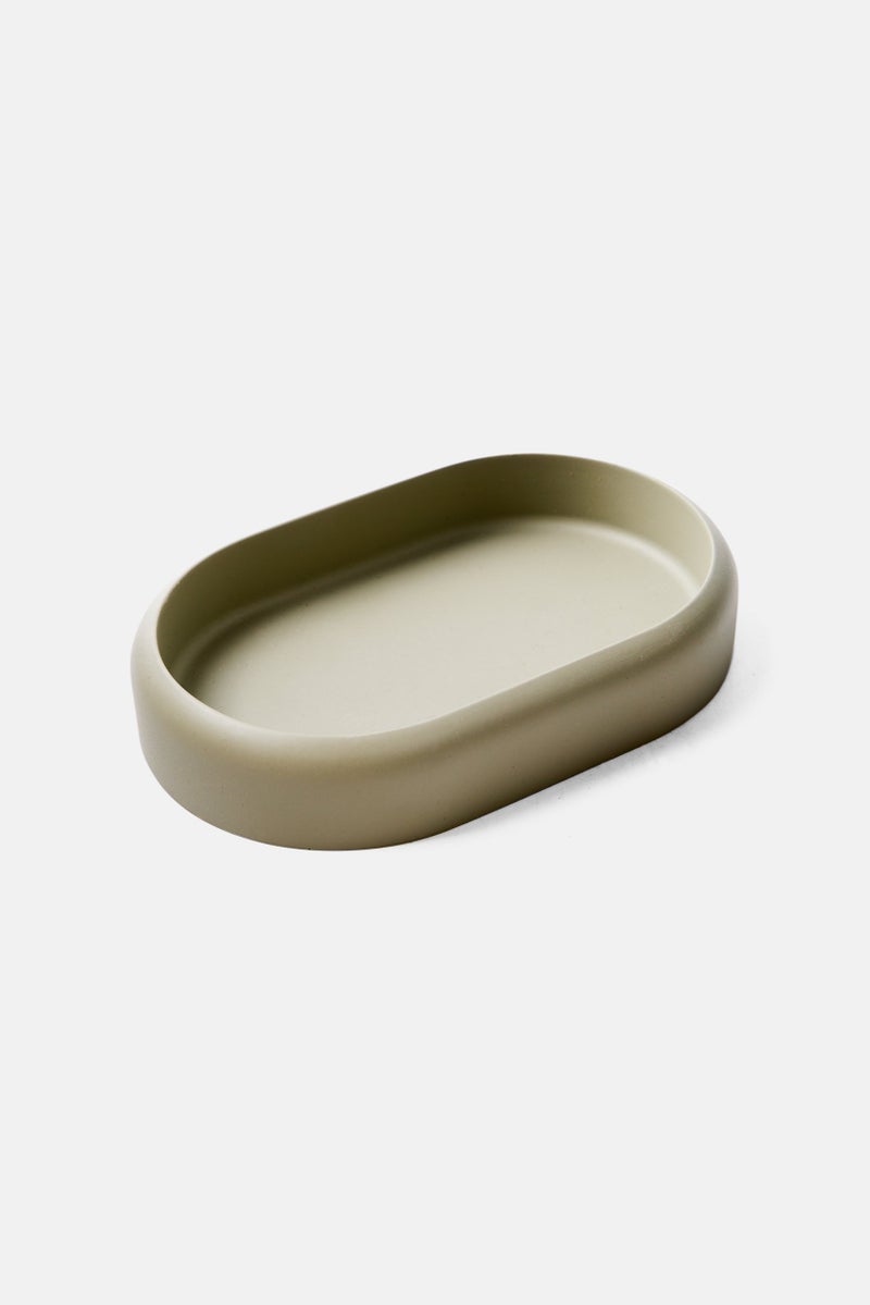 Muy Mucho Solid Soap Holder 10,8 x 8 x 5,2 cm, Olive  - Image 2