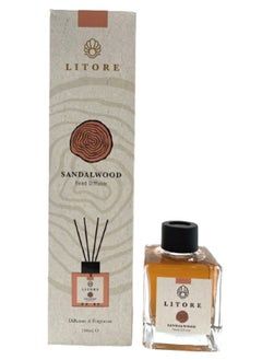 Litore Reed Diffuser - Sandalwood Fragrance, 100ml | Long-Lasting Home Fragrance | Natural & Elegant Room Diffuser - pzsku/Z7B6093BED07FA3E5168AZ/45/_/1737526448/692e4220-1fc8-4b9a-b320-1a58af71e880