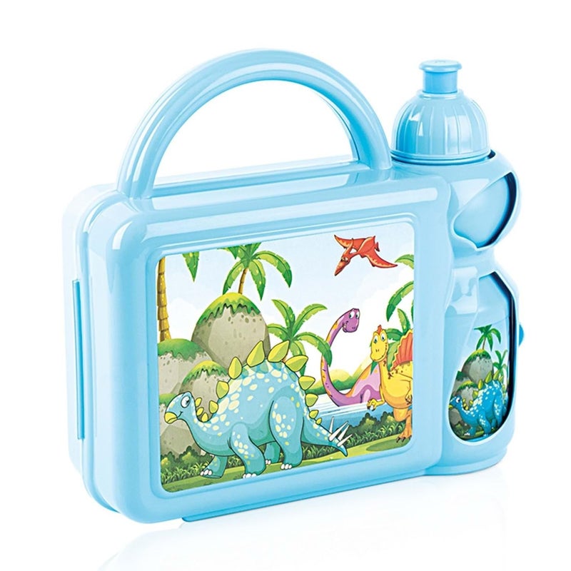 Urve Lunch Box with Water Bottle, Multicolor-Multicolor