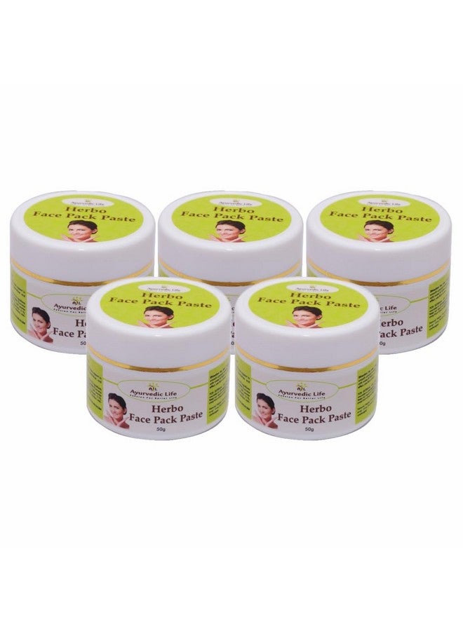 AL Ayurvedic Life Herbo Face Pack Paste 50g Pack of 5 - Image 1