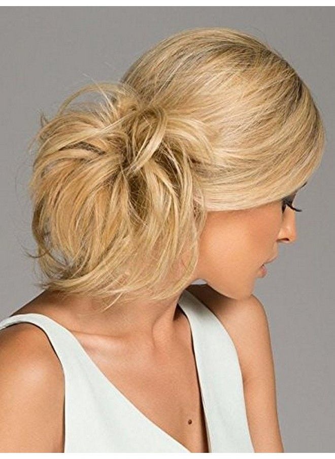Hair2wear - Natural Tone Hair Wrap Color Ht3025S+ Glazed Cinnamon Christie Brinkley 6" Overall Length Heat Friendly Textured Hairpiece Fun Bun Chignon - Image 1