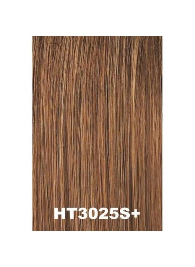 Hair2wear - Natural Tone Hair Wrap Color Ht3025S+ Glazed Cinnamon Christie Brinkley 6" Overall Length Heat Friendly Textured Hairpiece Fun Bun Chignon - Image 1