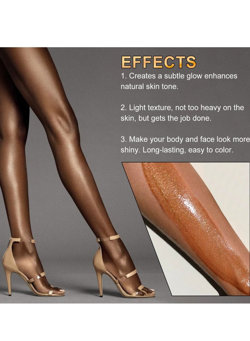 IKZEE زيت لامع للجسم من جولدن براون، 100 مل، لوشن لامع للجسم، زيت توهج، زيت لومينزر للجسم، لوشن توهج لتفتيح الجسم، زيت جسم لامع يدوم طويلاً للجسم والوجه رقم 04 - Image 4