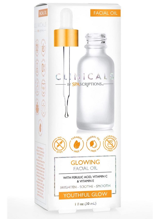 سباسكريبشنز زيت الوجه المتوهج من كلينيكالز مع حمض الفيروليك وفيتامين سي وفيتامين إي لتفتيح البشرة وتهدئتها وتنعيمها للحصول على توهج شبابي - Image 2