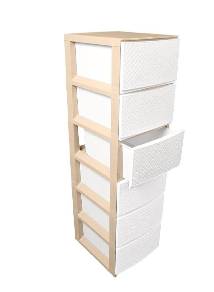 co arma Chest of 6 Drawers Multicolour 42×34×124 cm