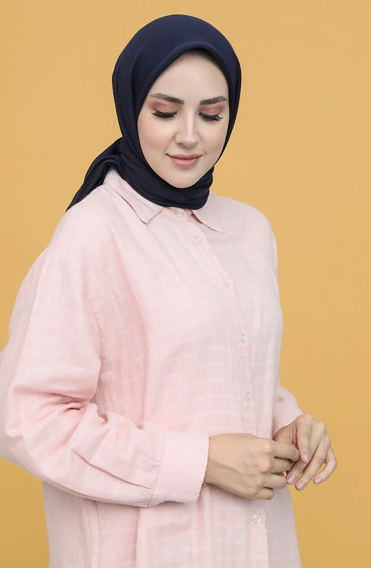 Sefa Merve Baval Plain Scarf 2223BVL-13 Navy Blue