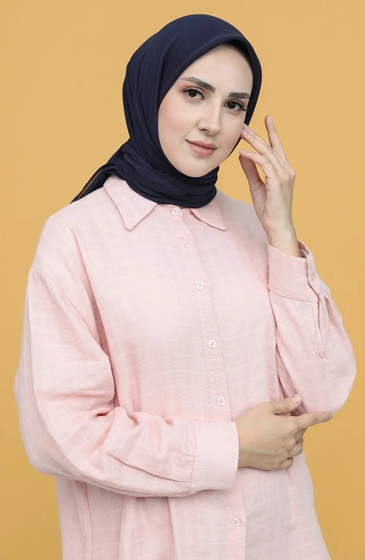 Sefa Merve Baval Plain Scarf 2223BVL-13 Navy Blue