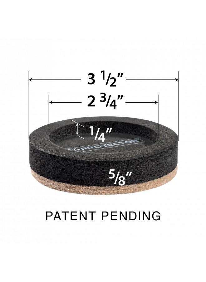 X-Protector Felt Furniture Sliders for Hardwood Floors X-PROTECTOR 16 PCS 3 - Furniture Slider with Unique Design - Heavy-Duty Furniture Movers for Hard Surfaces - Felt Sliders - Move Your Furniture Easily!  - Image 4