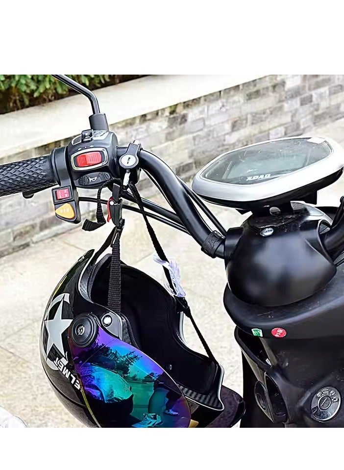 Anti-theft lock,Universal Motorcycle Helmet Lock Anti-Theft Helmet Security Lock Metal 22mmBlack with 2 Keys Set - Image 2