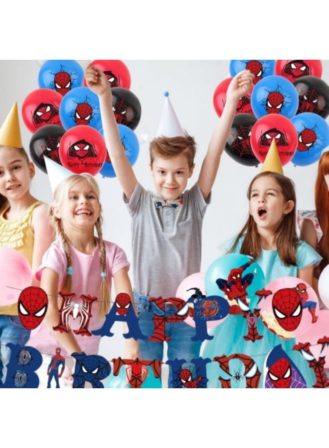 GGEROU Birthday Decorations Happy Party Balloons Banner Supplies for Boys Men Kids Happy Birthday Balloons for Party Decor Suit For Baby Shower Kids Boys Birthday Party Decorations - Image 3