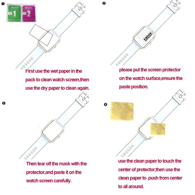 OCTelect smart watch protector 1.83 smart watch screen protector with 4PCS in one pack - Image 5