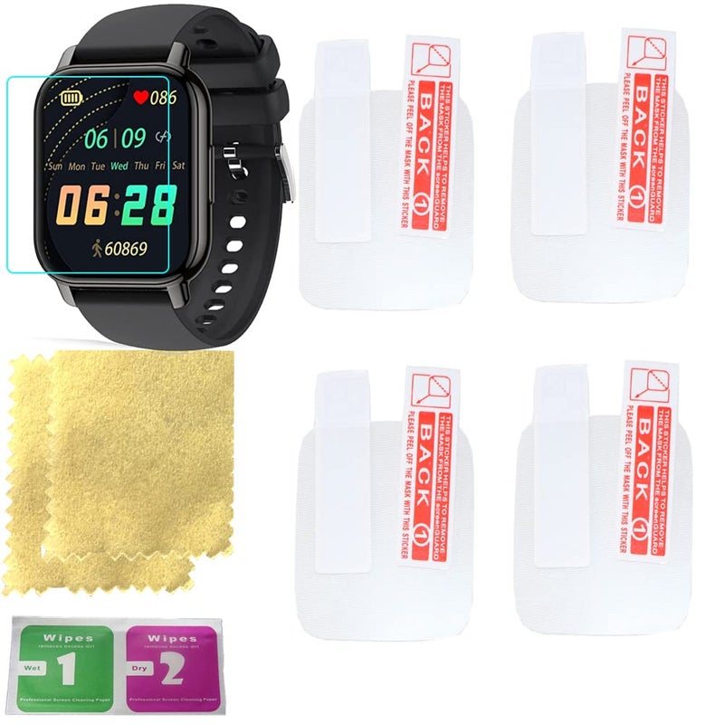 OCTelect smart watch protector 1.83 smart watch screen protector with 4PCS in one pack - Image 1