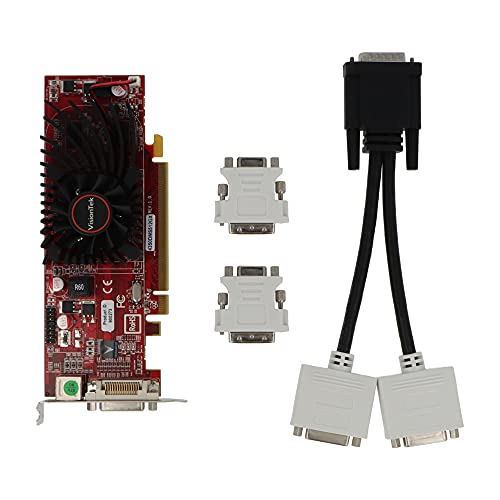VisionTek Radeon 4350 SFF 512MB DDR2 (2x DVI-I, TV Out) with 2x DVI-I to VGA Adapter Graphics Card - 900273 - Image 2