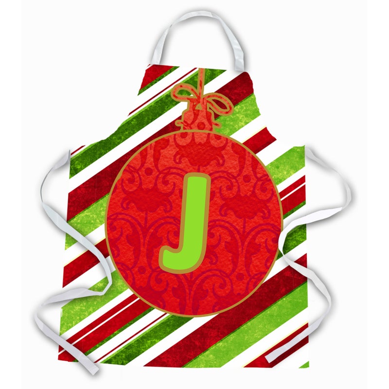 Caroline's Treasures ""Caroline's Treasures CJ1039-JAPRON Christmas Ornament Holiday Initial Letter J Apron  Large  Multicolor""