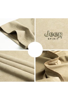 Jeep Men's  Short Sleeved T-shirt Round Neck Pullover Sweatshirt Simple Running Top  - Image 4