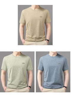 Jeep Men's  Short Sleeved T-shirt Round Neck Pullover Sweatshirt Simple Running Top  - Image 5