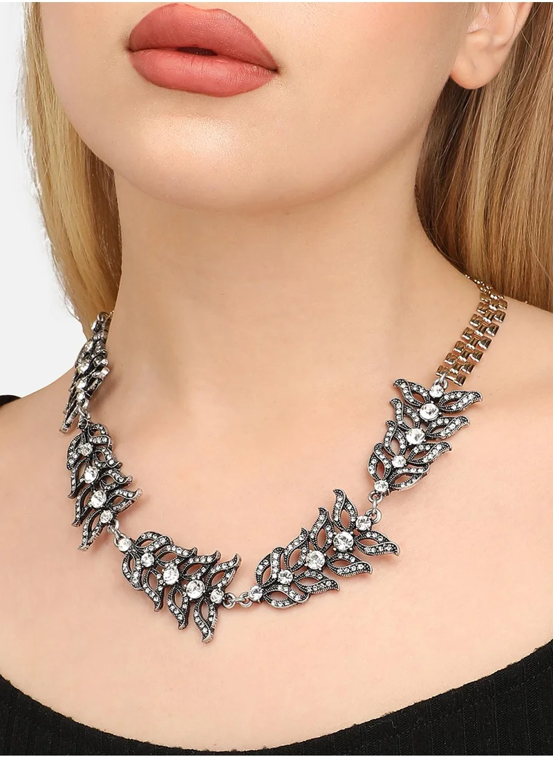 SOHI Designer Statement Stone Necklace