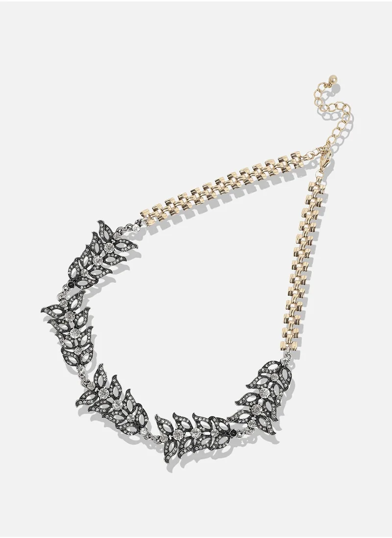 SOHI Designer Statement Stone Necklace