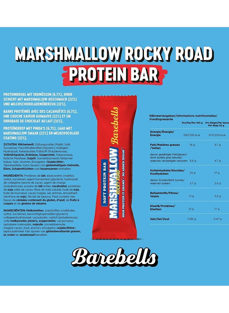 Barebells Soft Protein Bar 55g Marshmallow Rocky Road - Image 4