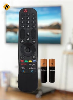 Replacement Voice Remote Control AN-MR21GA for LG Smart TV OLED65C1PUB 65 C1 Series 4K OLED (2021) with Netflix Prime Video Disney+ LG Channels Buttons (MR21GA Channels) with battery