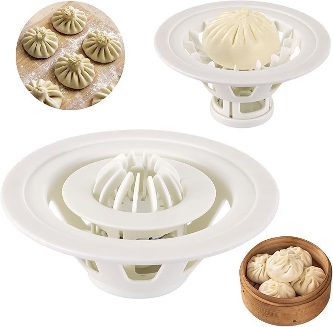 GLOWICK Dumpling Maker Momo Machine Flower Shaped Dumpling Maker Dough Press Tool Kitchen Gadget Baozi Maker Machine for Home 1Pcs - Image 1