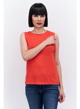 Women Round Neck Sleeveless Textured Tank Top, Red - pzsku/Z7B61DB09ADFB8A627A33Z/45/_/1737642507/af9d73b3-7da7-4536-8047-f02eff2e92d7