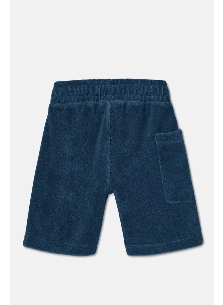 Tchibo Kids Boy Pull,On Plain Terry Shorts, Navy  - Image 2