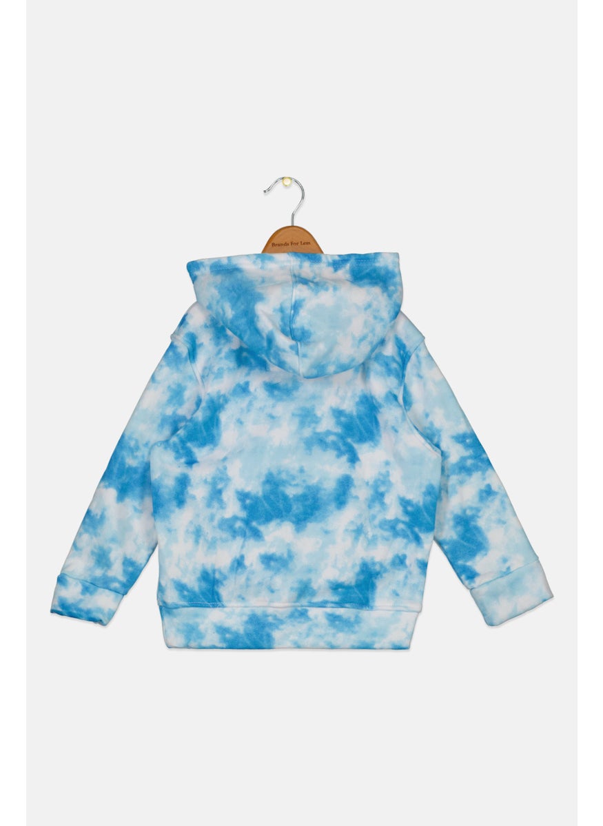 Toddler Boy Hooded Tie Dye Print Sweatshirt, Blue - pzsku/Z7B61E4FE34ABA1462BF5Z/45/_/1737642015/330adc23-1683-4192-8a2c-fe074cdac89f