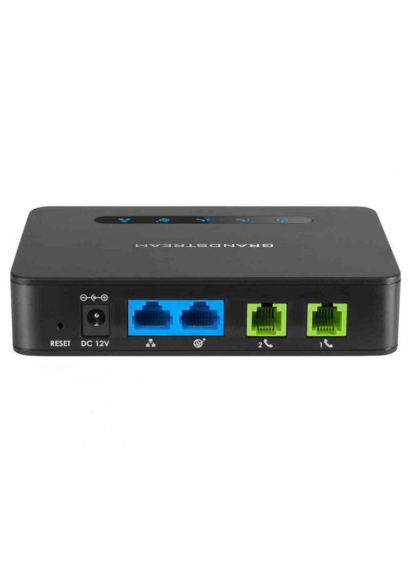 Grandstream HT812 2 FXS Analog Telephone Adapter VoIP FAX Gateway WAN LAN