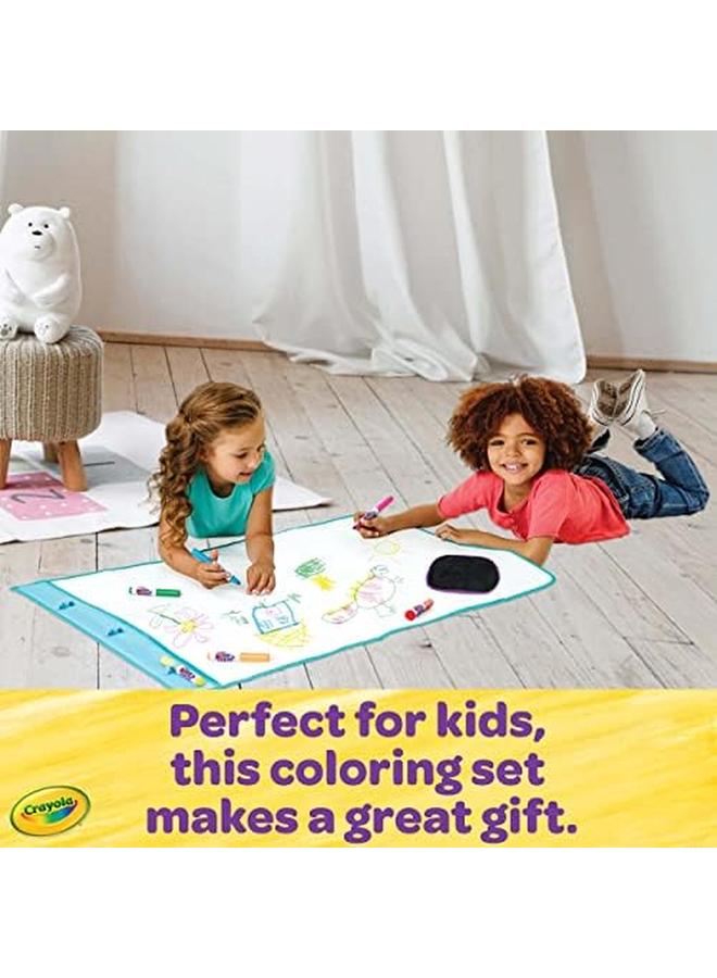كرايولا مجموعة تلوين ومسح حصيرة السفر هدية للأطفال من سن 3 4 5 6 - Image 4
