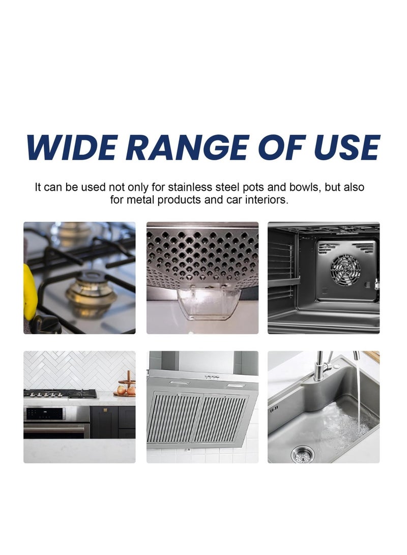 Zikra Stainless Steel Clean Wax, Stainless Steel Cleaning Paste, Metal Cleaner and Polish, Magical Nano-Technology Stainless Steel Cleaning Paste-Surface Safe,Stainless Steel Cleaning Paste for Appliances - Image 5