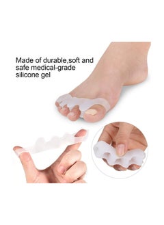 SYOSI Toe Stretchers Separators, Gel Rubber Silicone Toe Spacers Orthopedic Bunion Corrector, Hammer Toe Straightener Correct Bunion Pain Toe for Women and Men 1 Pairs  - Image 4