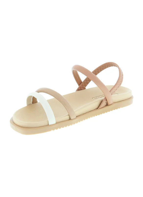 MOLECA Moleca Ladies Sandals With Back Strap Nude | Made In Brazil