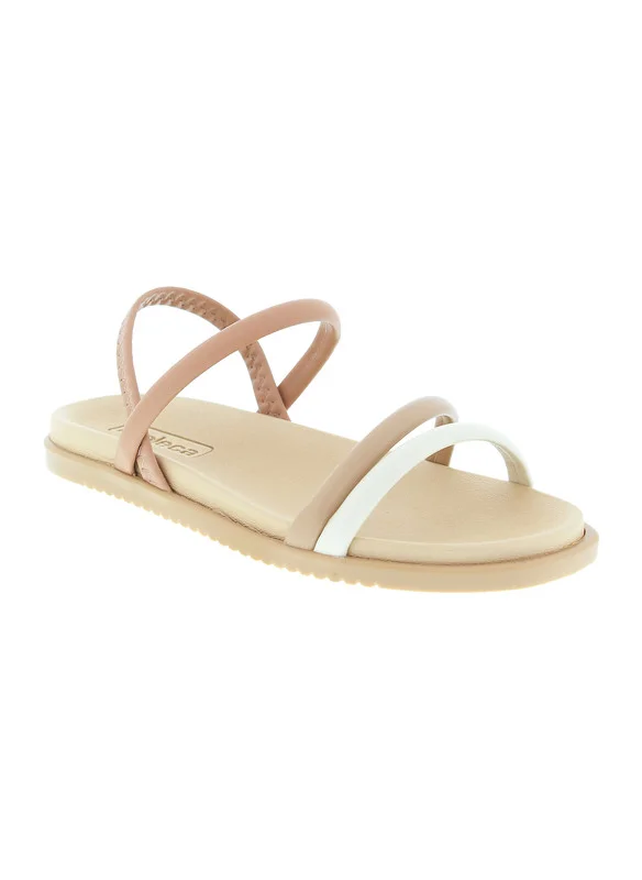 MOLECA Moleca Ladies Sandals With Back Strap Nude | Made In Brazil