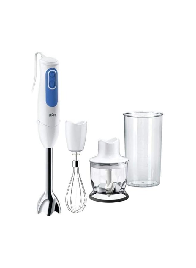 BRAUN Multiquick 3 White Hand Blender Chopper Mixer Splash Control Mq3025Wh Spaghetti - Image 1