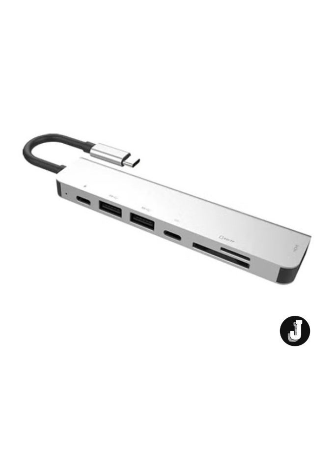 JAJEEK 7-in-1 USB Type-C Adapter Hub – Ultimate Connectivity for MacBook, Laptops, iPad & More - Image 3
